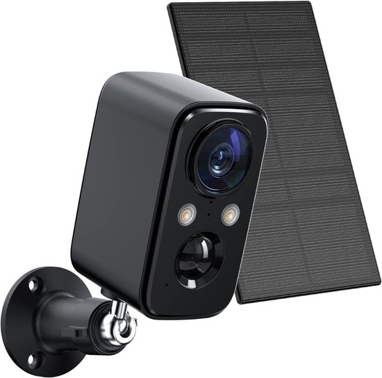 Camerabewaking - Beveiligingscamera Draadloos Buiten - Bewakingscamera - Zwart van Merkloos
