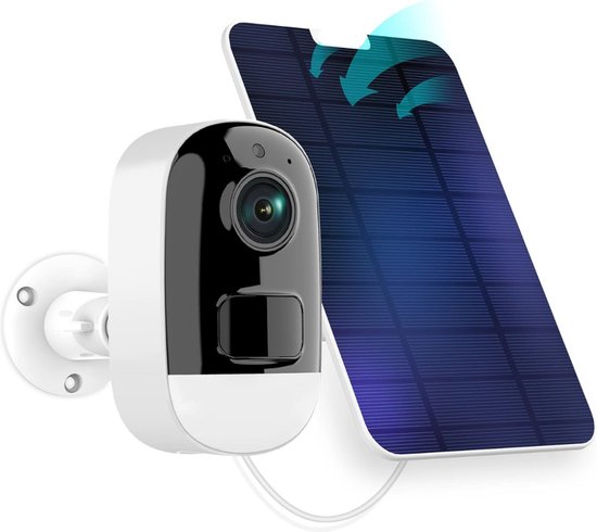 Camerabewaking Draadloos - Beveiligingscamera Draadloos Buiten - Camerabewaking Voor Buiten - Wifi Beveiligingscamera Set Buiten - Wit van Merkloos