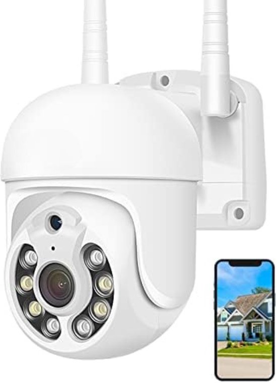 Camerabewaking Draadloos - Beveiligingscamera Draadloos Buiten - Camerabewaking Voor Buiten - Wifi Beveiligingscamera Set Buiten van BuShell