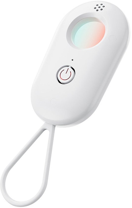 Cameradetector, infraroodalarm, anti-spionagecamera en anti-gluurcamera, voor op reis - wit van Merkloos