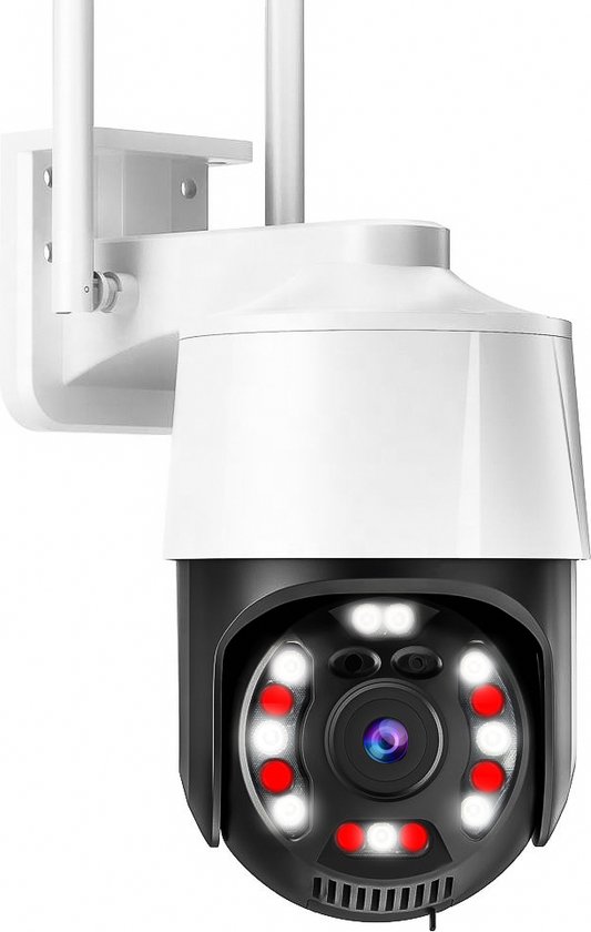 Camux Cam-VisionX Beveiligingscamera Buiten IP66 - 3MP 2K Camera - Buitencamera met Nachtzicht - Wifi met App - Security Camera van Camux