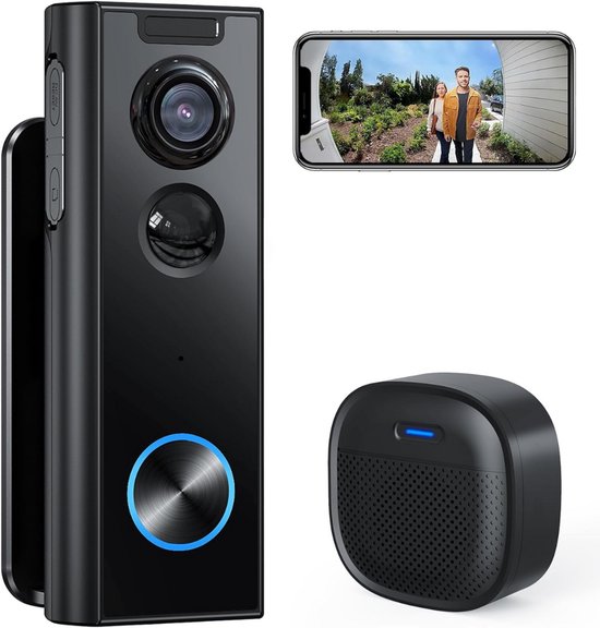 CLGP® Deurbellen met Camera - Video Deurbel - Draadloos - Full HD van CLGP