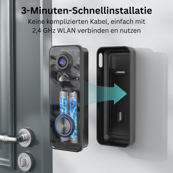 CLGP® Deurbellen met Camera - Video Deurbel - Draadloos - Full HD van CLGP
