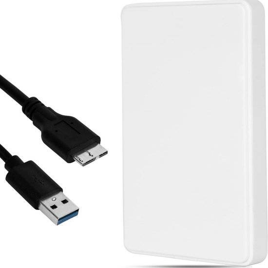 CLGP® Harde Schijf Extern - Draagbare - 1TB Opslag - Wit van Merkloos