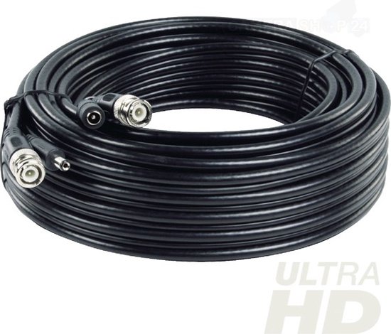 Coax Kabel - Video en 12 Volt - Lengte 10 Meter - Combi Kabel - Hoogwaardige Kwaliteit van Merkloos