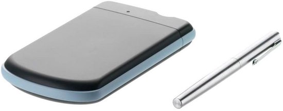 CRLYN® Harde Schijf Extern - Draagbare - 2TB Opslag - Zwart en Blauw van Merkloos