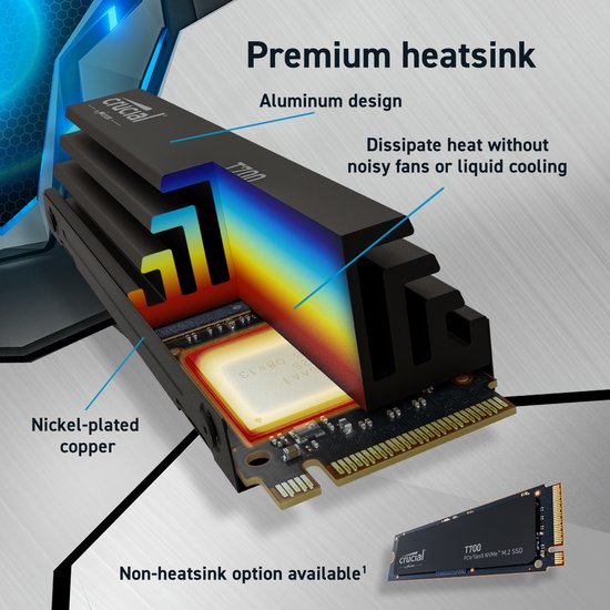 Crucial T700 M.2 2 TB PCI Express 5.0 NVMe van Crucial