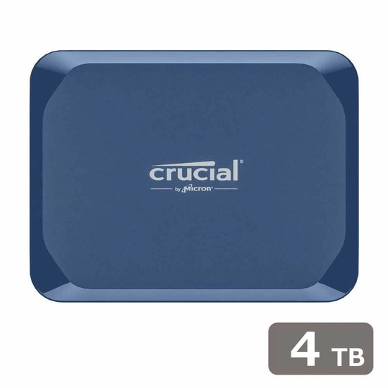 Crucial X10 4TB Blauw van Merkloos