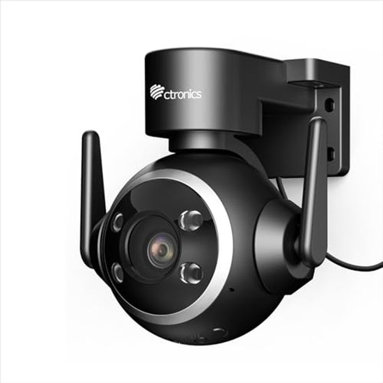 Ctronics Bewakingscamera voor buiten, wifi, automatische tracking, 1080p IP-camera voor buiten, met 30 m kleurennachtzicht, pc-afstandsbediening, 24/7 cloud/NVR/NAS, humanoïde detectie (1) van Ctronics