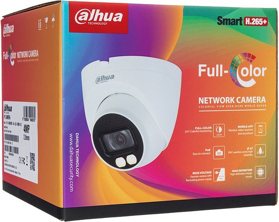Dahua IPC-HDW2439TP-AS | 4MP | Full Color | SD-Slot | Model 2021  | Beveiligings camera van Dahua