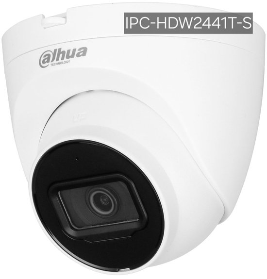 Dahua IPC-HDW2441T-S is 4MP IR Vaste-focal eyeball WizSense Netwerkcamera ip camera beveiligingscamera voor buiten bewakingscamera voor buiten nachtzicht camera 4K bewegingsdetectie gezichtsherkenning home security camerabewaking inbraakbeveiliging van Dahua