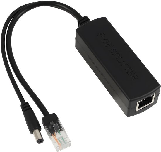 Dailygoods - Actieve PoE Splitter 48V naar 12V 2A voor IP-camera's van Dailygoods