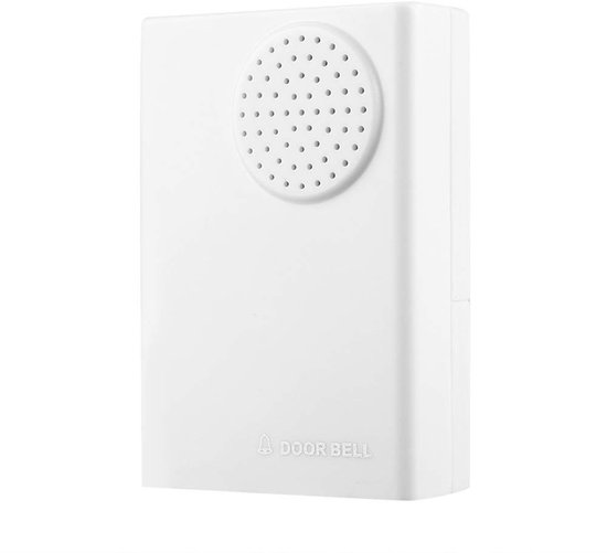 Dailygoods - Bedrade deurbel - 120dB geluid - Eenvoudig te installeren - Wit - Voor thuis en kantoor - Veiligheidssysteem - Binnen en buiten