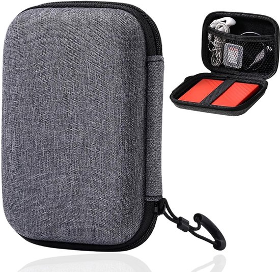 Dailygoods - Dailygoody - Beschermhoes extern harde schijf 2,5 inch - Schokbestendig en waterdicht - Robuuste bescherming - Draagbaar en veilig - Perfect voor SSD ...