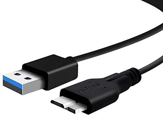 Dailygoods - Dailygoody - USB B Kabel voor Seagate Game Drive en Maxtor M3 - USB 3.0 Hi-Speed