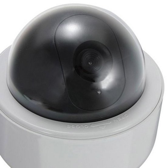 Dailygoody - Dummy Camera - Nep Beveiligingscamera - Rotatable met flitslicht - Geschikt voor binnen en buiten - Veiligheidssysteem - Eenvoudig te ins