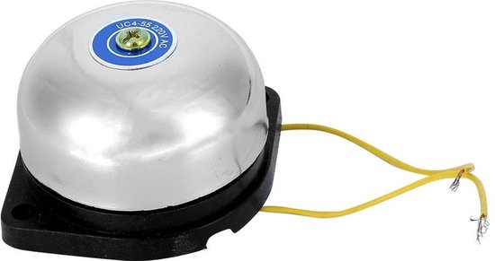 Dailygoody - Elektrische Bel - Roestvrij Staal - Geluidssignaal - 220V 5W - Binnenste Staking Type - Geschikt voor School en Fabriek - Compact formaat