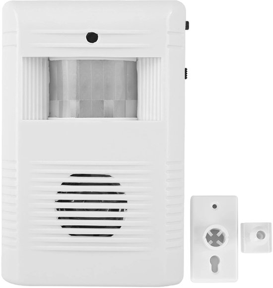 Dailygoody - Motion Sensor Deurbel - Draadloze Beveiliging - Met 16 Melodieën - IR Detectie - Slimme Deurbel - Veiligheid in en om het Huis - Modern D