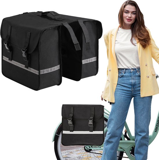 DailySupplies Fietstassen Dubbel Waterdicht - Fietstas voor Electrische Fietsen - Zwart van DailySupplies