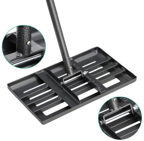 DailySupplies® Gazonrakel - Gazonhark - Nivelleringhark - Zwart van DailySupplies®