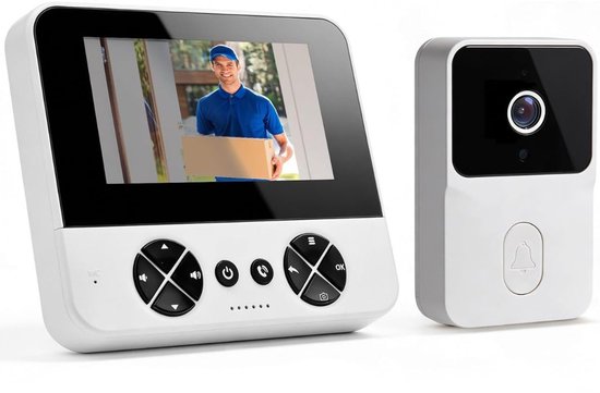 DailySupplies® Videodeurbel met Camera - Intercom Systeem - Veiligheid Thuis -Wit