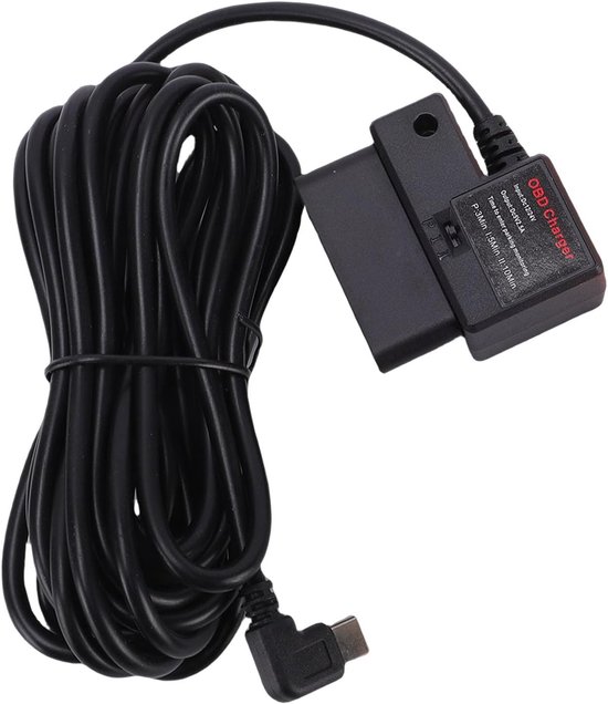 Dash Cam Hardwire Kit - OBD Kabel - Parkeerbewaking - Type C Aansluiting - 3.5 Meter - Zwart