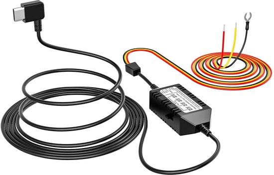 Dashcam Hardwire Kabel met USB-C Aansluiting en Laagspanningsbeveiliging van AZDOME