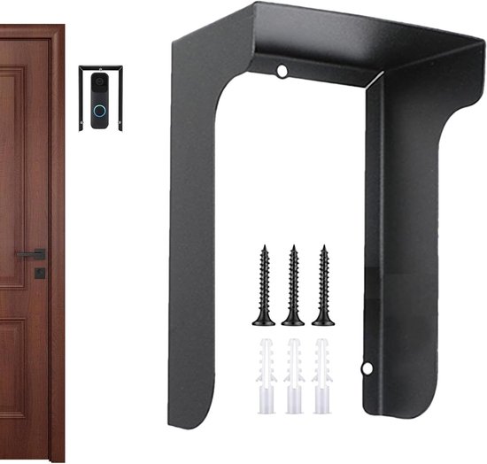 Deurbel Afdekking - Chime Ring - Huis Beveiligen - Weerbestendig Ontwerp - 176 cm - Zwart