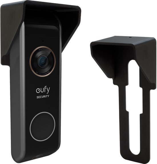 Deurbel cover geschikt voor Eufy Dual S330 en E340 - Beschermt tegen regen en zonneschijn - Geschikt voor Eufy Dual - Zonder extra gaten te boren.