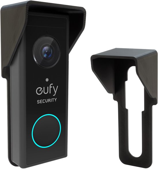 Deurbel cover geschikt voor Eufy S220 - Beschermt tegen regen en zonneschijn - Geschikt voor Eufy 2K - Zonder extra gaten te boren.