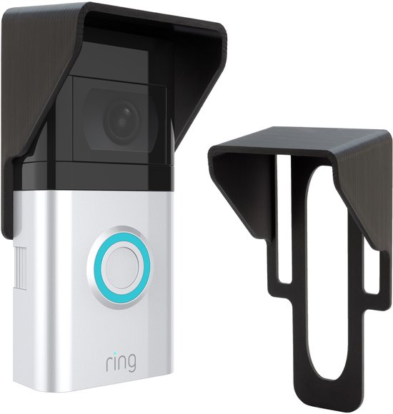 Deurbel cover geschikt voor Ring - Beschermt tegen regen en zonneschijn - Geschikt voor Ring 1/2/3/4 - Zonder extra gaten te boren.