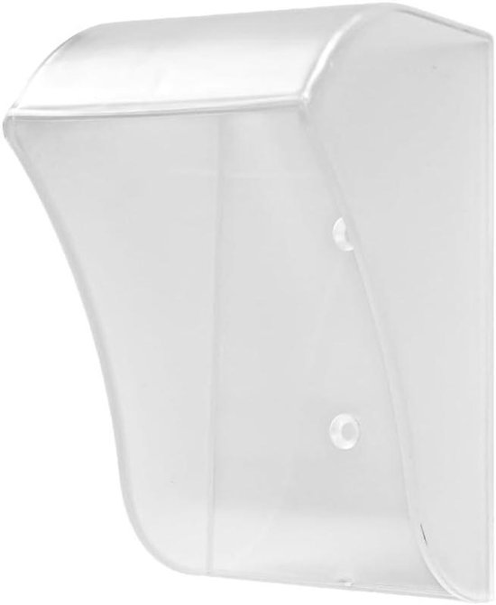 Deurbel Cover - Regenhoes Bel - Buitenbeveiliging - Weerbestendig Plastic - 12 x 8 x 8 cm - Transparant