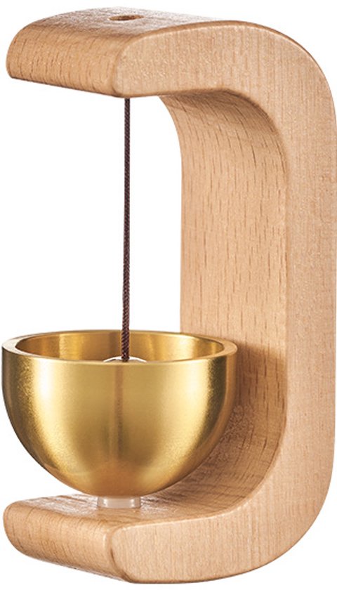 Deurbel - deurbellen - deurbeslag - Magnetische houten deurbel - Deurwindgong - voor winkel, koelkast, veranda, tuin, entree, restaurant, kantoor, housewarmingcadeau (C-vorm)