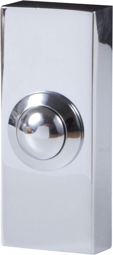 Deurbel Drukker - Belknop Deur - Deur Bellen - Eenvoudige Installatie - Opbouwmontage - Chroomlook