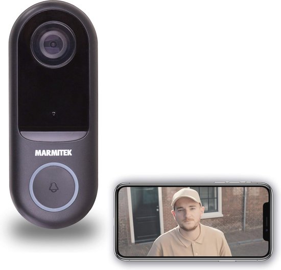 Deurbel met camera en intercom - 1080p HD met nachtzicht - Eenvoudige installatie op bestaande bedrading - Geen abonnement nodig - Veilig en gemakkelijk gebruiken van Merkloos