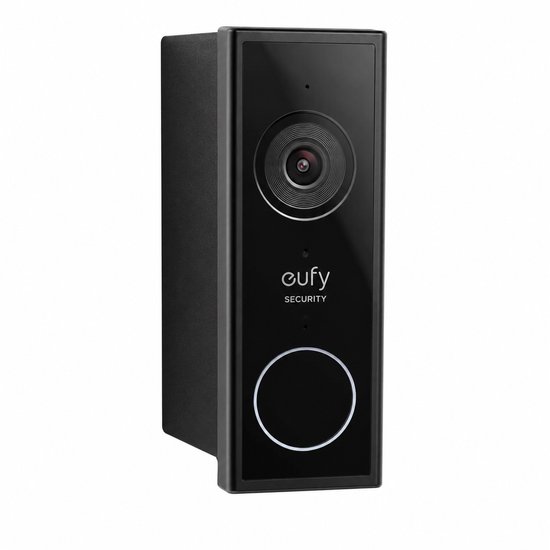 Deurbel Muurbeugel - 45° Hoekmontage - Schuine Montagebeugel - Wandhouder - Videodeurbel Accessoire - Zwart - Optimale Kijkhoek - Eenvoudige Montage - Geschikt Voor Eufy Video Doorbell E340