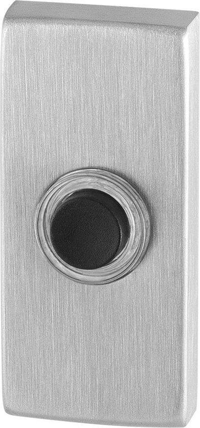 Deurbel - RVS geborsteld - RVS - GPF - GPF9826.01 rechthoekig 70x32x10 mm RVS geborsteld