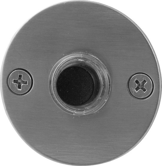 Deurbel - RVS geborsteld - RVS - GPF - RVS GPF9826.06 rond 50x2 mm RVS geborsteld