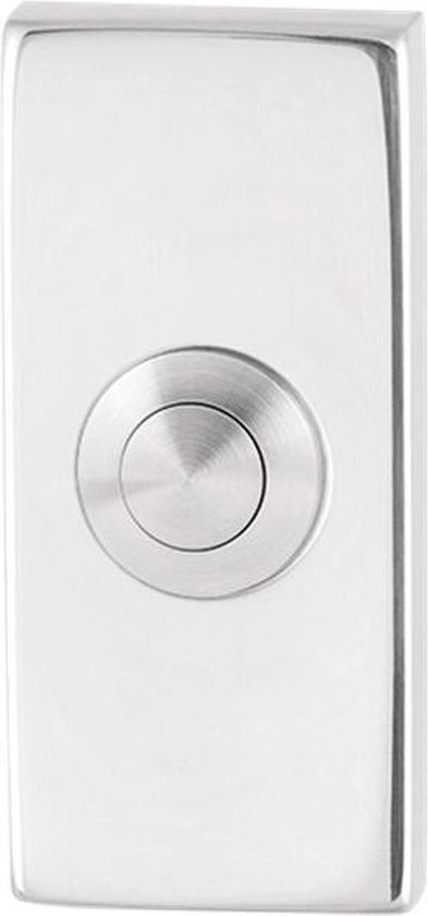 Deurbel - RVS gepolijst - RVS - GPF - RVS GPF9827.41 rechthoekig 70x32x10 mm RVS gepolijst