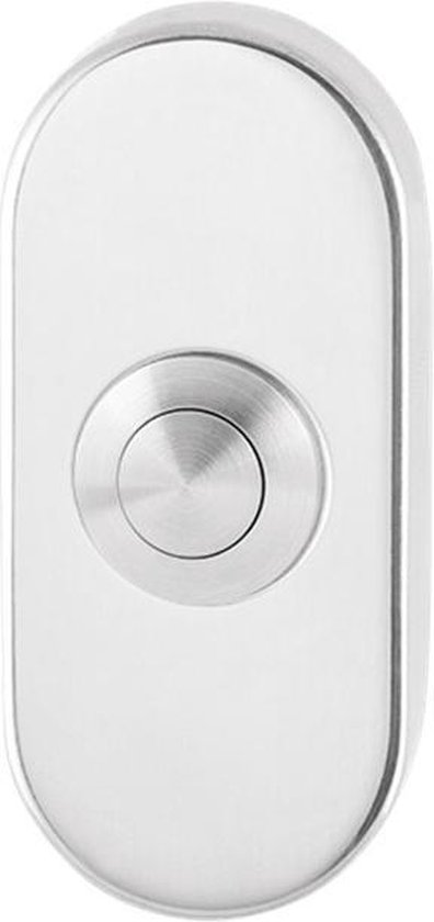 Deurbel - RVS gepolijst - RVS - GPF - VoorGPF9827.44 ovaal 70x32x10 mm RVS gepolijst