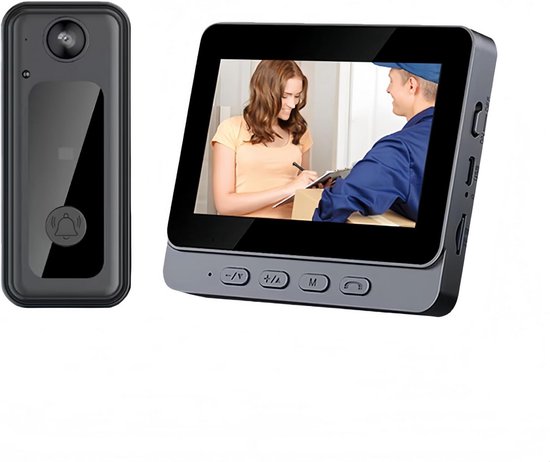 Deurbellen met Camera - Video Deurbel - Draadloos - Full HD - Slim