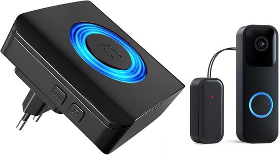 Deurbellen met Camera - Video Deurbel - Draadloos - Full HD - Veiligheid van Merkloos