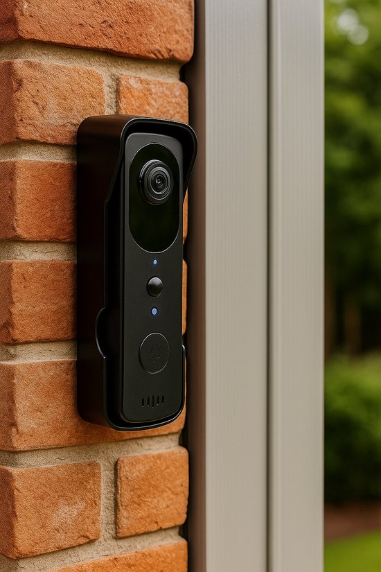 Deurbelset- slimme deurbel- camera deurbel- Smart Connect Videodeurbel – Draadloos, 2MP, Met Pushberichten, Gong en Veiligheidsfuncties-videodeurbel-video deurbel- slimme deurbel- draadloos-2 megapixel camera- anti-sabotage-schroefgat- pushberichten: van Merkloos