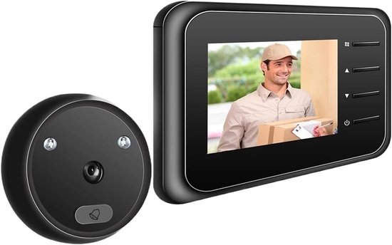 Deurcamera Met Monitor - Kijkgaatje Camera - Veilig Thuis - Draadloze Verbinding - One Size van Merkloos
