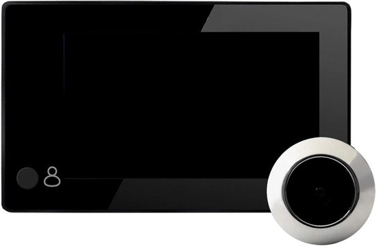 Deurcamera met Monitor - Kijkgaatje Camera - Veiligheid Thuis - 4.3 Inch HD Scherm - 140 Graden Groothoek - Zwart