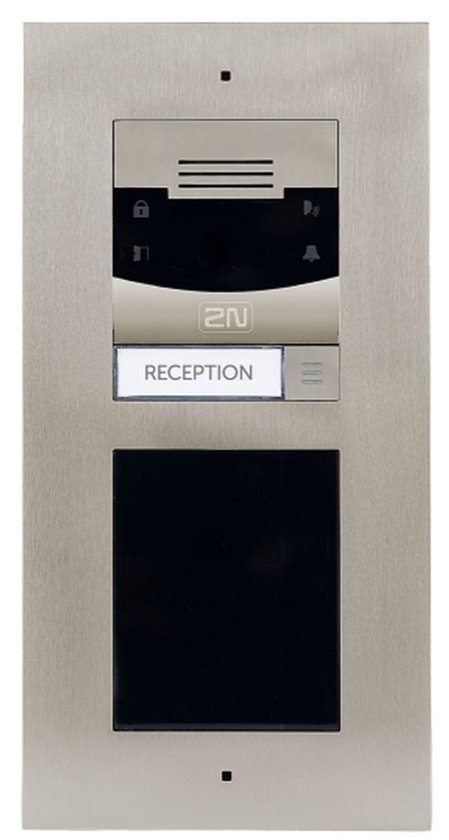 DEURINTERCOM - 1 druktoets / button - camera - deuropener-relais - opbouw - VoIP/IP/SIP - 2N Helios IP Verso - uitbreidbaar - video parlofoon