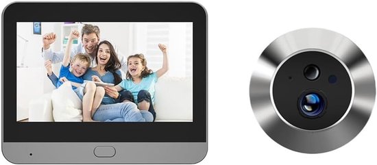 Deze digitale kijkgaatje met 1080p high-definition resolutie is voorzien van een 4,3-inch kleurenscherm en ondersteunt wifi-toegang op afstand en bewegingsdetectie.