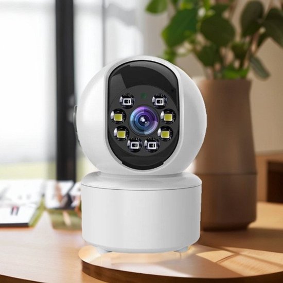 Deze tweeweg videocamera beschikt over high-definition wifi intelligente bewegingsdetectie en ondersteunt videogesprekken Hij is geschikt voor huisbeveiliging en kan worden bediend via een mobiele app