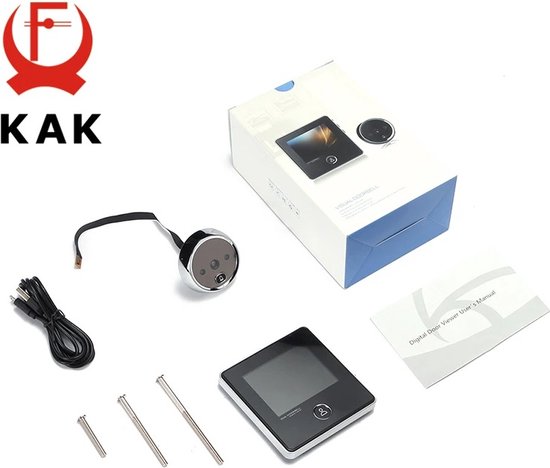 Digitaal kijkgaatje - DeurSpion - Deurcamera - Deurspion met Camera - Deurspion Digitaal van EYENIMAL