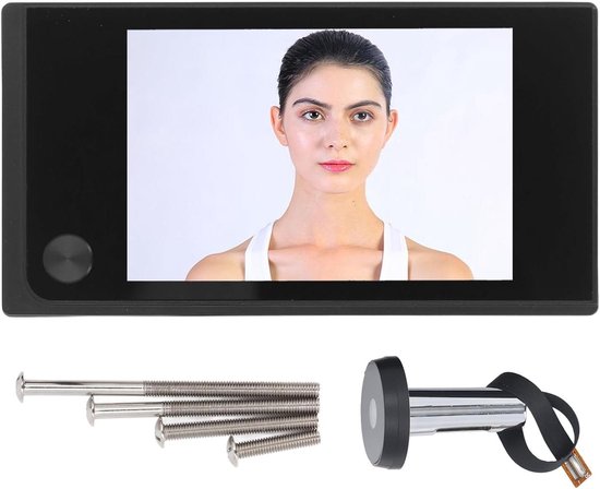 Digitale Deurcamera - Kijkgaatcamera Deur - Veiligheid Thuis - 35 Inch Kleurenscherm - 120° Groothoek - Zwart